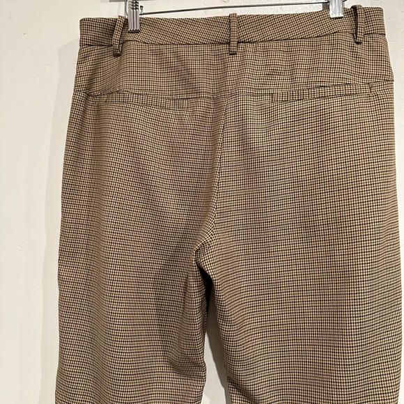 NILI LOTAN Tel Aviv Houndstooth Wool Slim-Leg Pants Size 10 - Picture 7 of 10